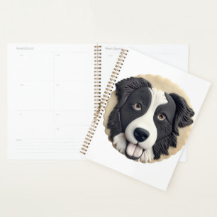 Border Collie Dog 3D Inspiriert Planer