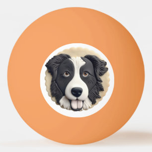 Border Collie Dog 3D Inspiriert Tischtennisball
