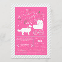 Border Collie Dog Baby Dusche Pink Girl