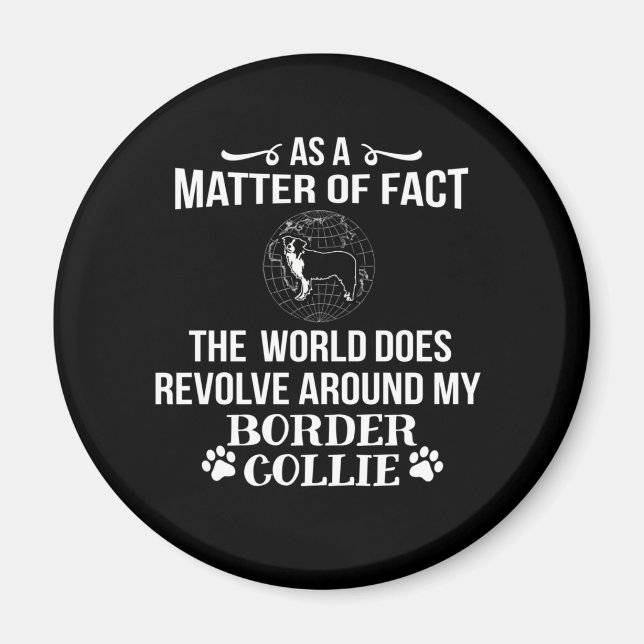 Border Collie Dog Breed Liebe Magnet (Vorne)