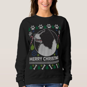 Border Collie Dog Breed Ugly Weihnachts-Sweater Sweatshirt