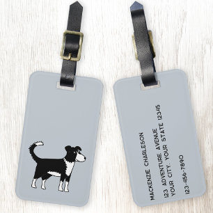 Border Collie Dog Gepäckanhänger