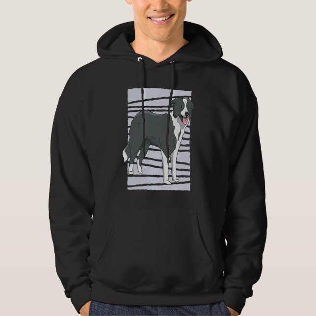 Border Collie dog Hoodie (Vorderseite)