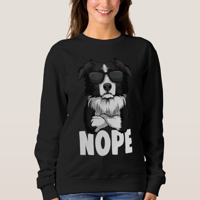 Border Collie Dog Kids Boys Women_1 Sweatshirt (Vorderseite)