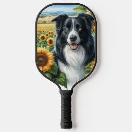 Border Collie Dog Lover Pickleball Paddle
