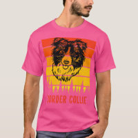 Border Collie Dog Lovers Sunset for Vater Mama Vat