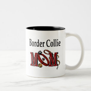 Border Collie Dog MAMA Zweifarbige Tasse