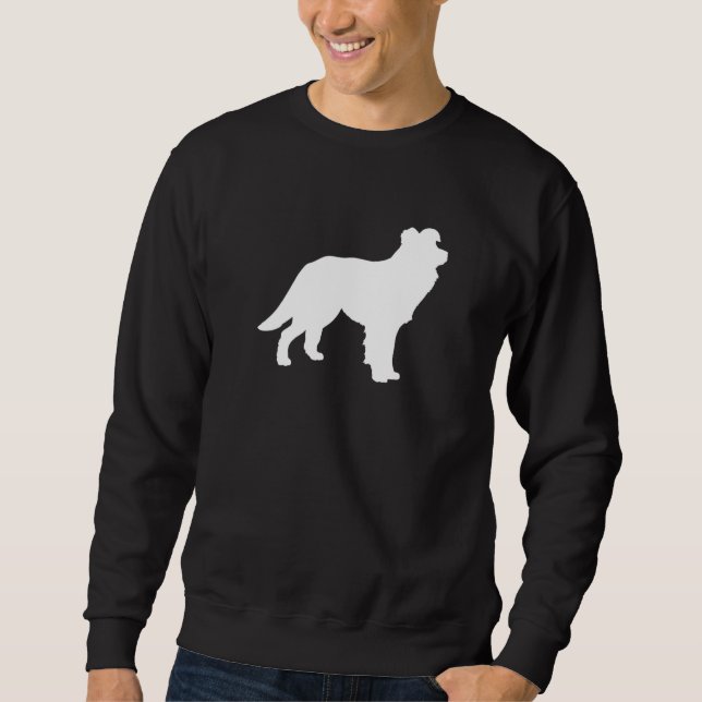 Border Collie Dog  Mom Dad Pet Cute  Puppy Sweatshirt (Vorderseite)