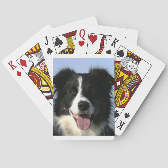 Border Collie Dog Playing Cards Spielkarten (Rückseite)