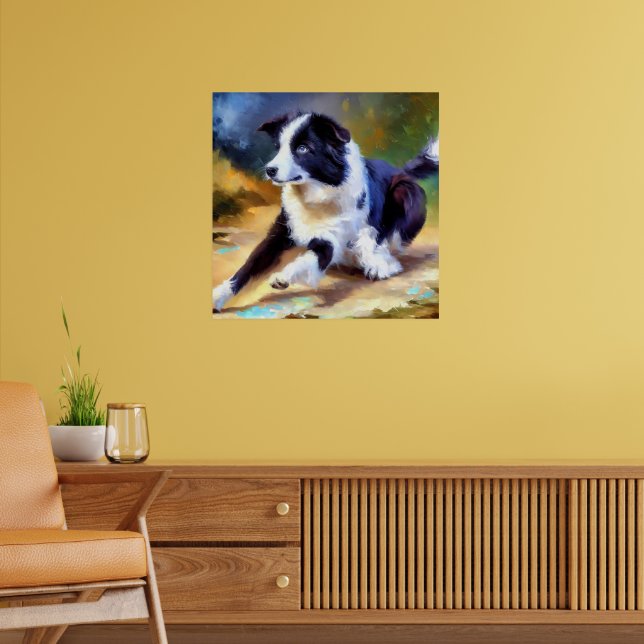 Border Collie Dog Poster (Wohnzimmer 2)