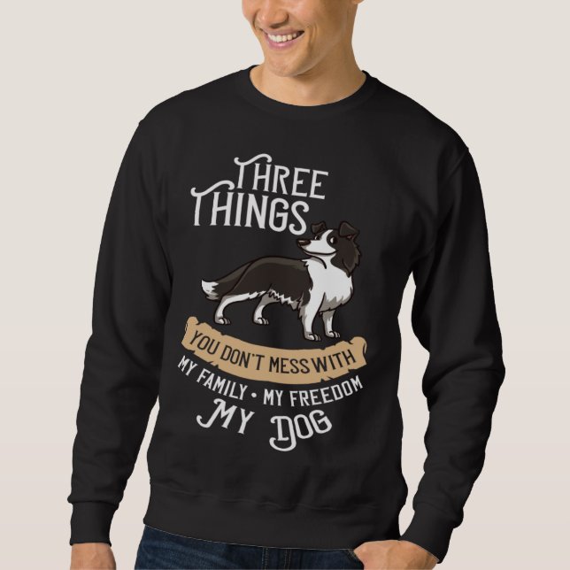 Border Collie Dog  Puppies Owner   1 Sweatshirt (Vorderseite)