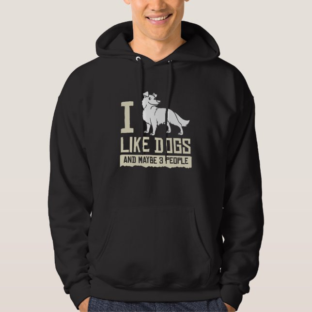 Border Collie Dog  Puppies Owner   2 Hoodie (Vorderseite)