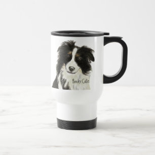 Border Collie Dog Reisebecher