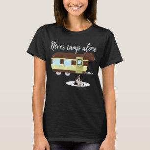 Border Collie Dog RV Funny Camping Trailer T-Shirt