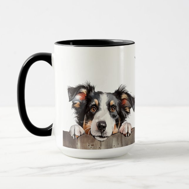 Border Collie Dog Tasse (Links)