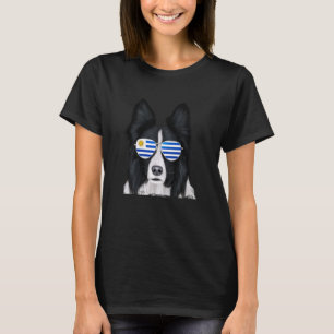 Border Collie Dog Uruguay Sonnenbrille T-Shirt