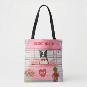 Border Collie Dog Valentine's Day Kissing Booth