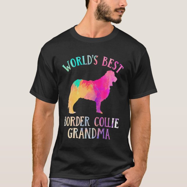 Border Collie Dog  Worldu2019s Best Border Collie  T-Shirt (Vorderseite)