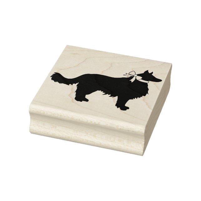 Border Collie Doppy Puppy Gummistempel (Stempel)