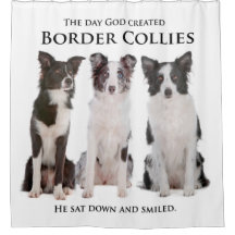 Border-Collie-Duschvorhang