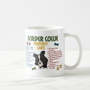 Border-Collie-Eigentums-Gesetze 4 Tasse