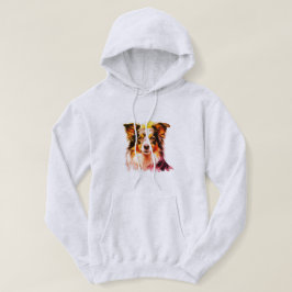 Border Collie Familienhund Hoodie