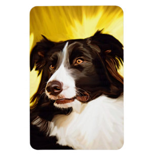 Border-Collie-flexibler Magnet