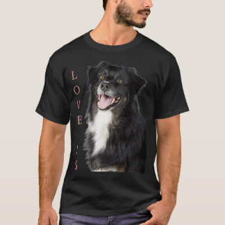 Border Collie Frauen Männer Kinder Lieben Hund Mam T-Shirt