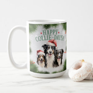 Border Collie Funny Christmas Hund Kaffee Tasse