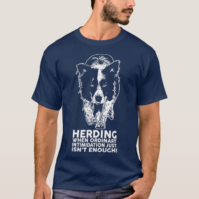 Border Collie Funny Herding Rasse T-Shirt (Vorderseite)