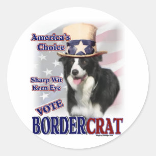Border Collie Geschenke Runder Aufkleber