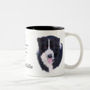 Border-Collie-Geschenke Zweifarbige Tasse