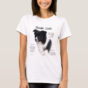 Border-Collie-Geschichtsentwurf T-Shirt