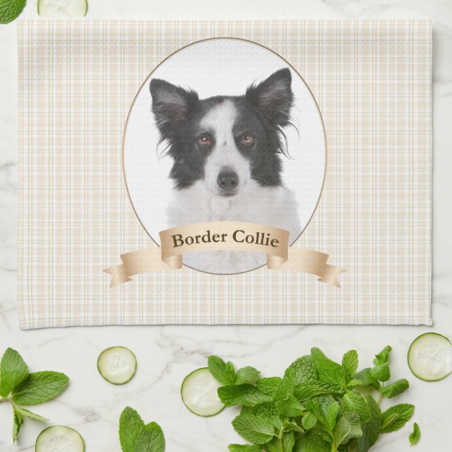 Border-Collie-Geschirrtuch Geschirrtuch (Gefaltet)