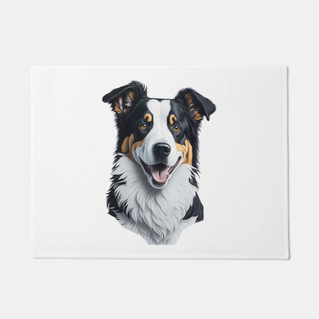 Border Collie Gesicht Fußmatte (Vorderseite)