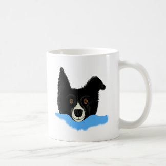 Border-Collie-Gesicht Tasse