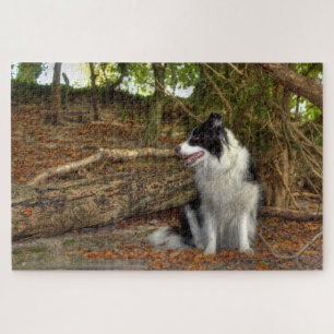 Border Collie Groß Puzzle