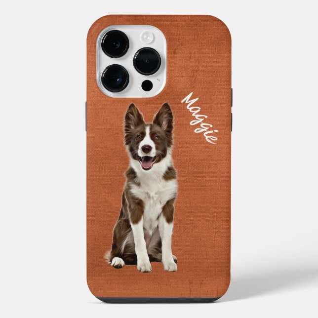 Border Collie Grunge Case-Mate iPhone Case Hülle (Rückseite)