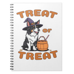 Border Collie Halloween Dog Kostüm "Leckerei oder  Notizblock
