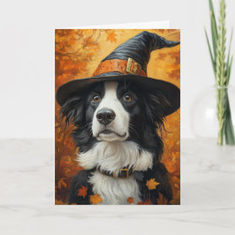 Border Collie Halloween Feiertagskarte