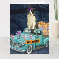 Border Collie Halloween LKW Beängstigende Nacht