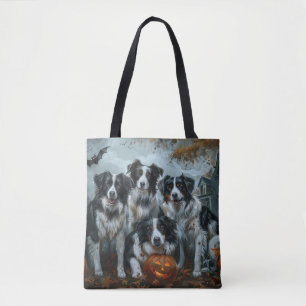 Border Collie Halloween Nacht Hunde-Spaß