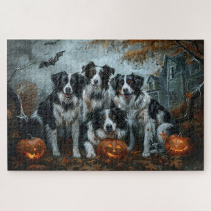 Border Collie Halloween Night Doggy Delight Puzzle