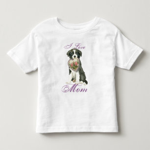 Border Collie Heart Mama Kleinkind T-shirt