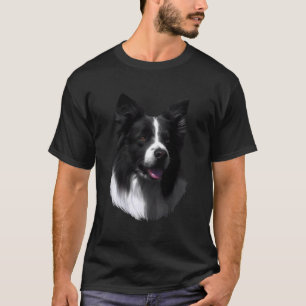 Border Collie Herding Dog Long Sleeves Hunde T-Shi T-Shirt