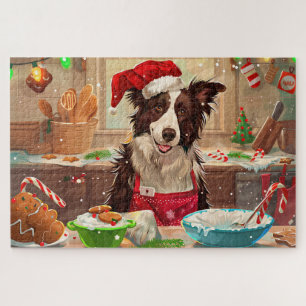 Border Collie Holiday Baking: Feierliche Weihnacht Puzzle