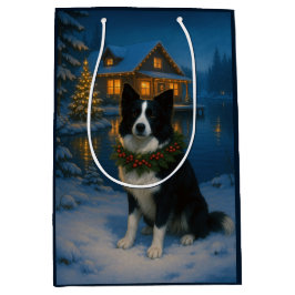 Border Collie Holiday  Mittlere Geschenktüte