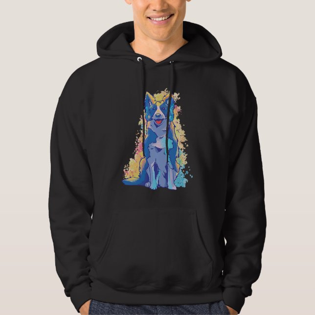 Border Collie Hoodie (Vorderseite)