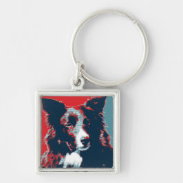 Border Collie Hope Parody Poster Schlüsselanhänger