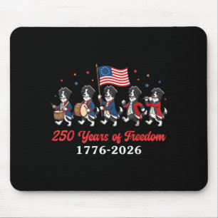 Border Collie Hund 250 Jahre Dom 1776 2026 Patriot Mousepad